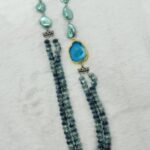Barook with rare of crystals necklace