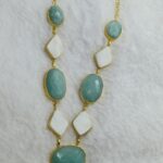 Amazonite and Mother of Pearl Necklace