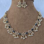 Gold Plated Stone Studded Artificial Necklace Set for Women
