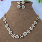 Real Monalisa Stone- Studded Necklace Set for Women