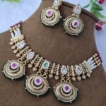 Kundan and Polki Necklace Set for Women