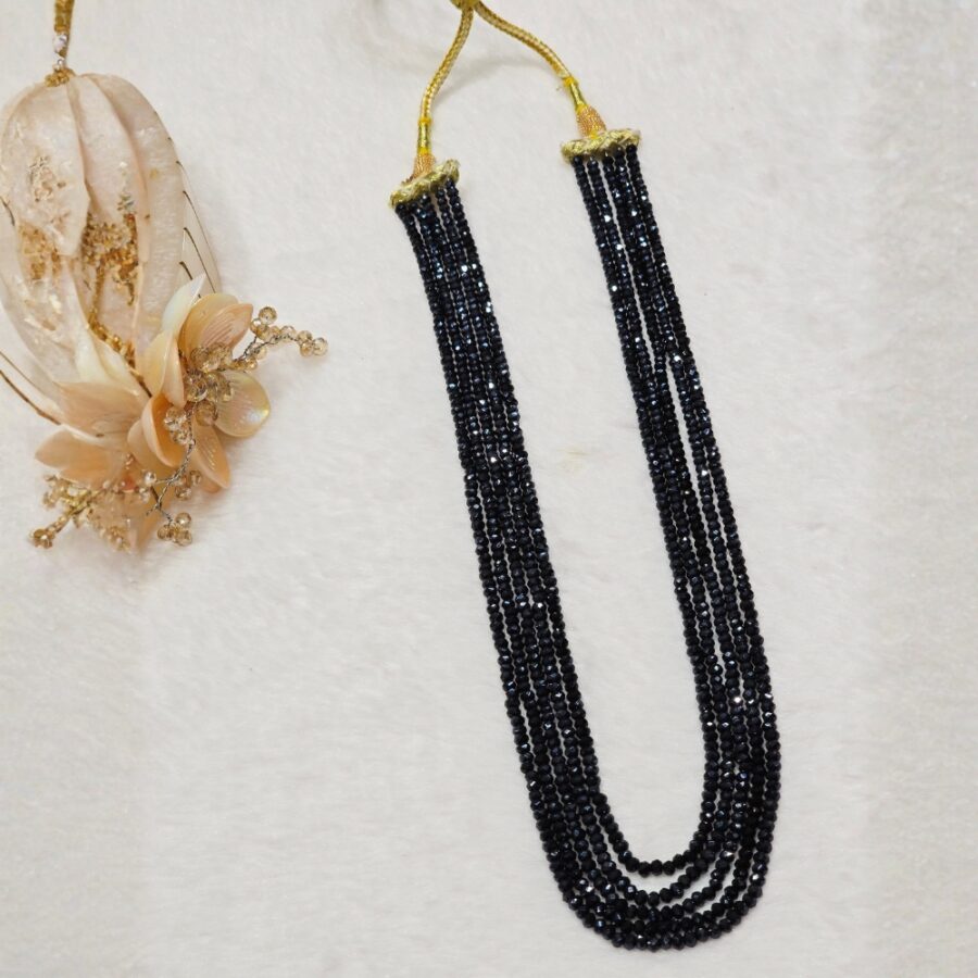 Black Beaded Necklace