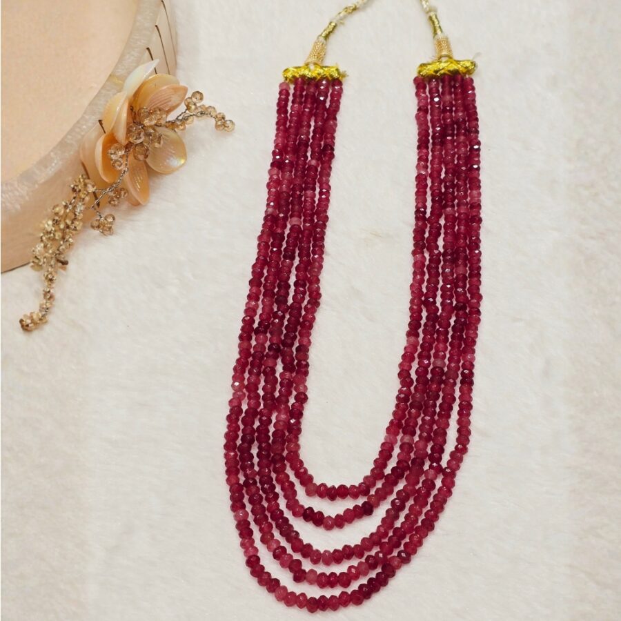 Red Beaded Necklace