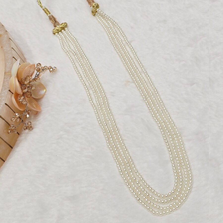 White Beaded Necklace