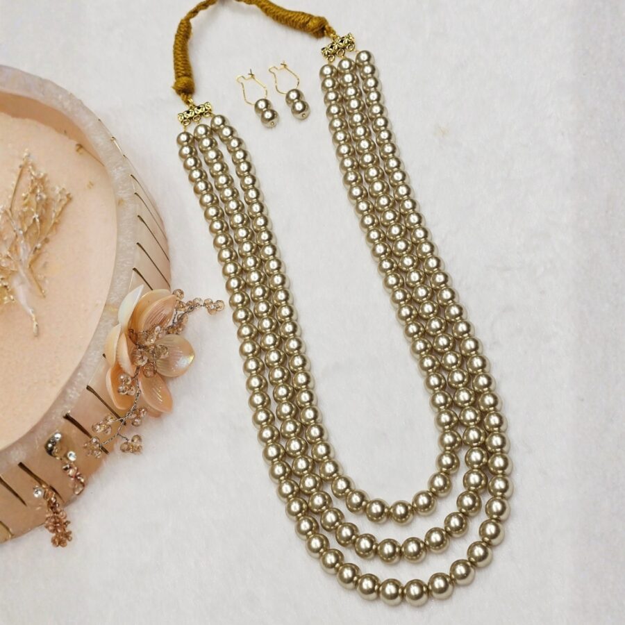 Light Golden Pearl Necklace