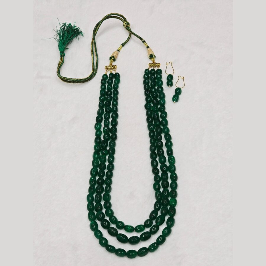 Emerald Beaded Necklace