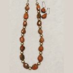 Unakite Faceted Nugget Beads Necklace - Image 3