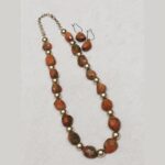 Unakite Faceted Nugget Beads Necklace - Image 2