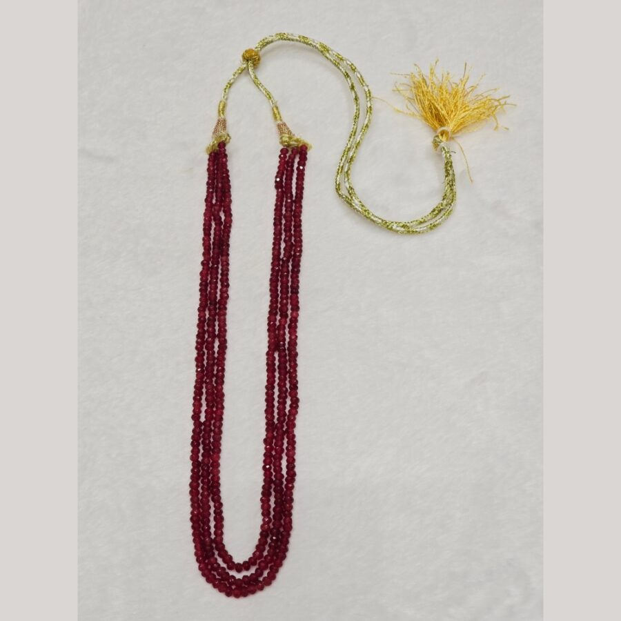 Ruby Beaded Necklace