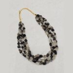 Black Rutile Stone Necklace - Image 3
