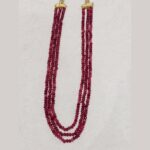 Natural Ruby Beaded Necklace - Image 2