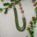 Barook with rare shade of crystals necklace