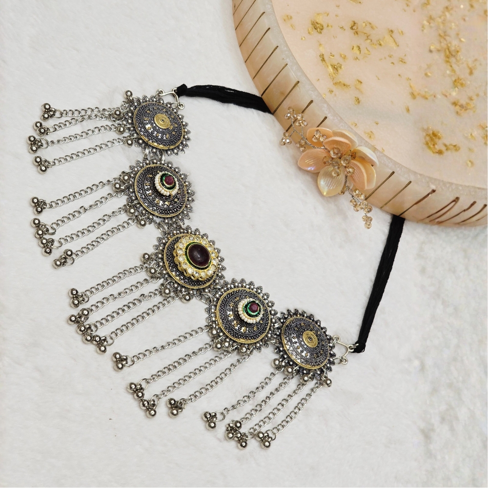 1-107.jpg Oxidized Necklace - Image 1