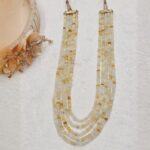 White Beaded Necklace - Image 2