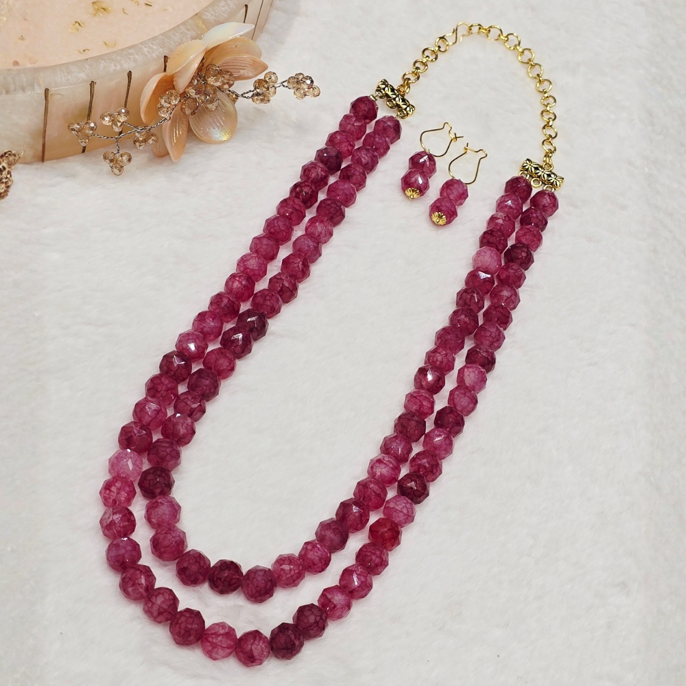 1-137.jpg Red Stone Necklace - Image 1