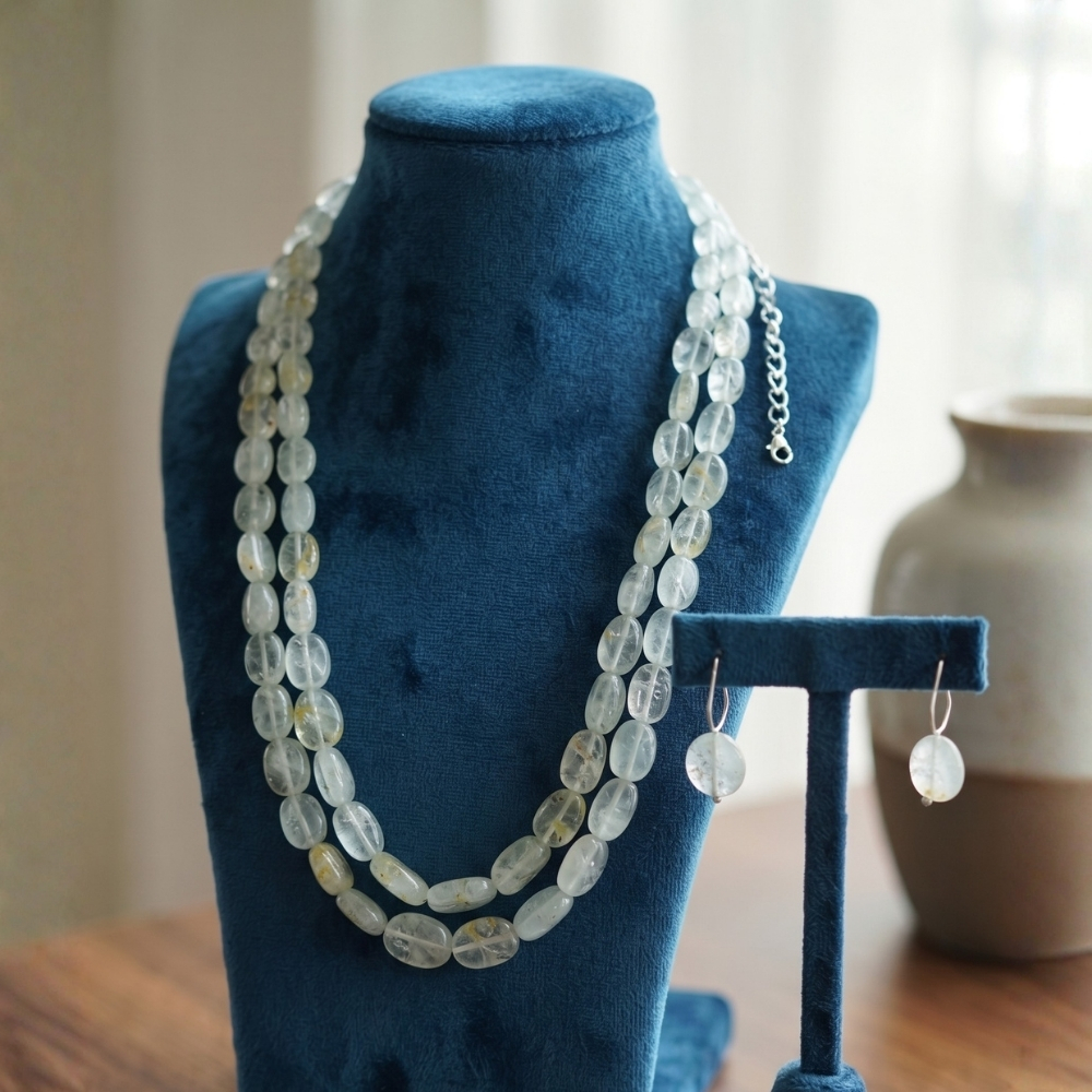 1 Real Golden Rutile Stone Necklace - Image 1