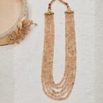 Peach Beaded Necklace - Image 3