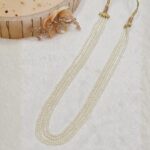 White Beaded Necklace - Image 3