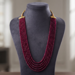 Ruby Beaded Necklace – Ethnic Indian Bridal Statement Jewelry