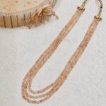 Peach Beaded Necklace