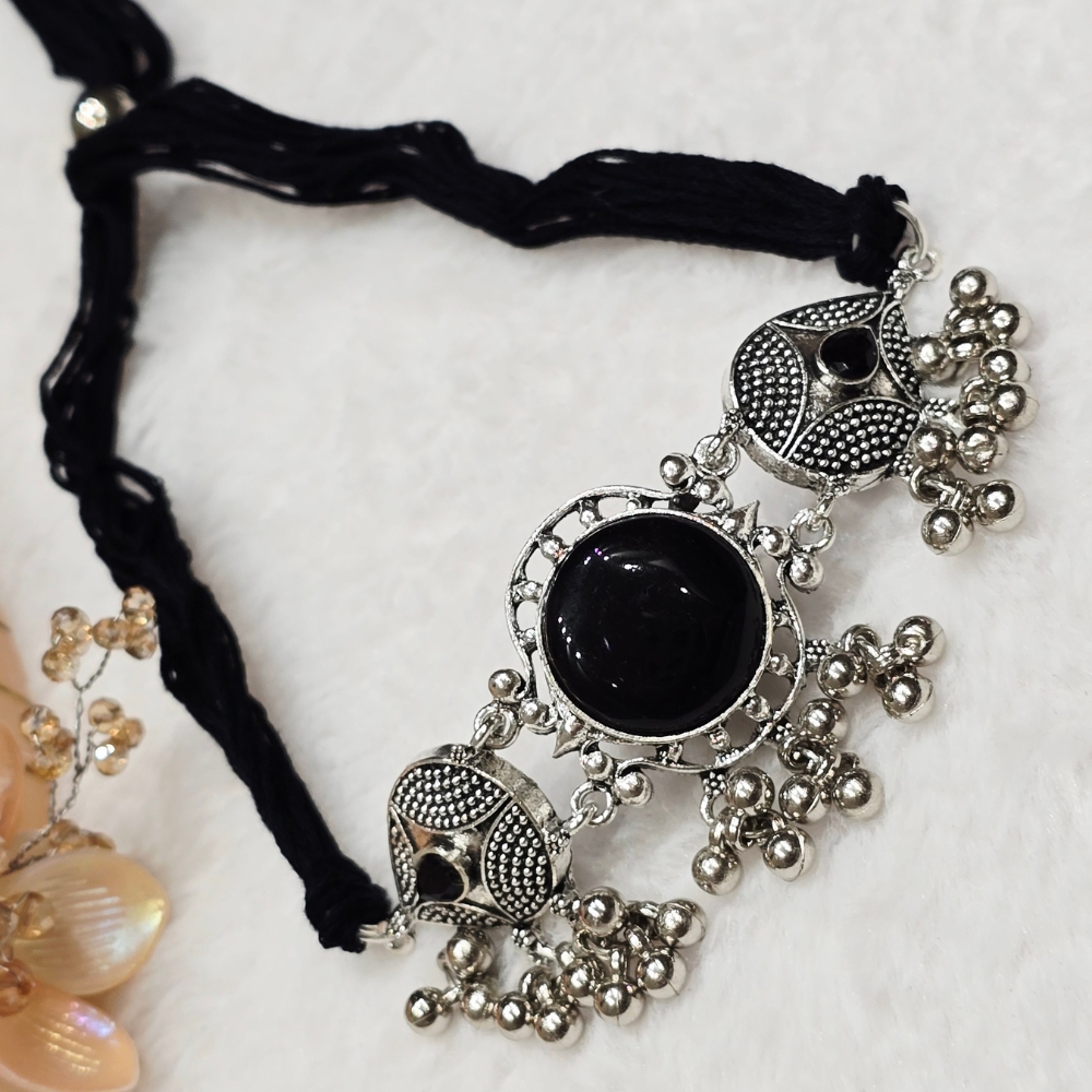 1-90.jpg Black Oxidized Necklace - Image 1