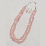Rose Quartz Stone Necklace - Image 4