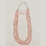 Rose Quartz Stone Necklace - Image 3