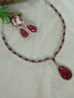 American Diamond Necklace Set - Image 2