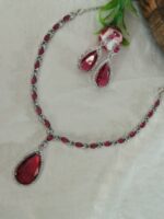 American Diamond Necklace Set - Image 3