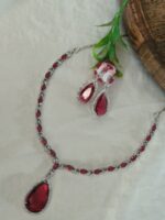 American Diamond Necklace Set - Image 4