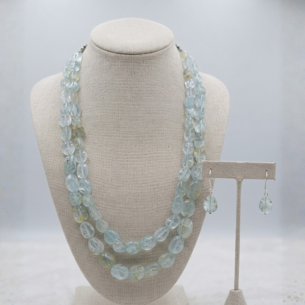 17 Blue Topaz Stone Necklace - Image 1
