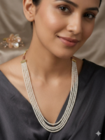 White Beaded Necklace
