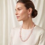 Real Rose Quartz Stone Necklace - Image 2