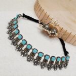 Blue Oxidized Necklace - Image 3