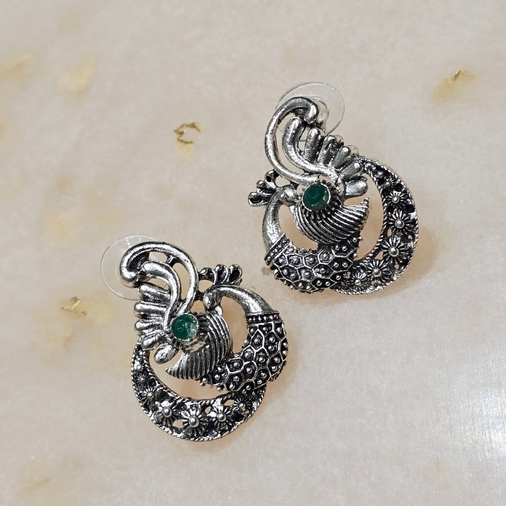 2-122.jpg Oxidized Earrings - Image 1
