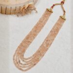 Peach Beaded Necklace - Image 2