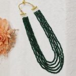 Dark Green Beaded Necklace