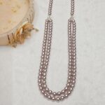 Metallic Shade Pearl Necklace - Image 2