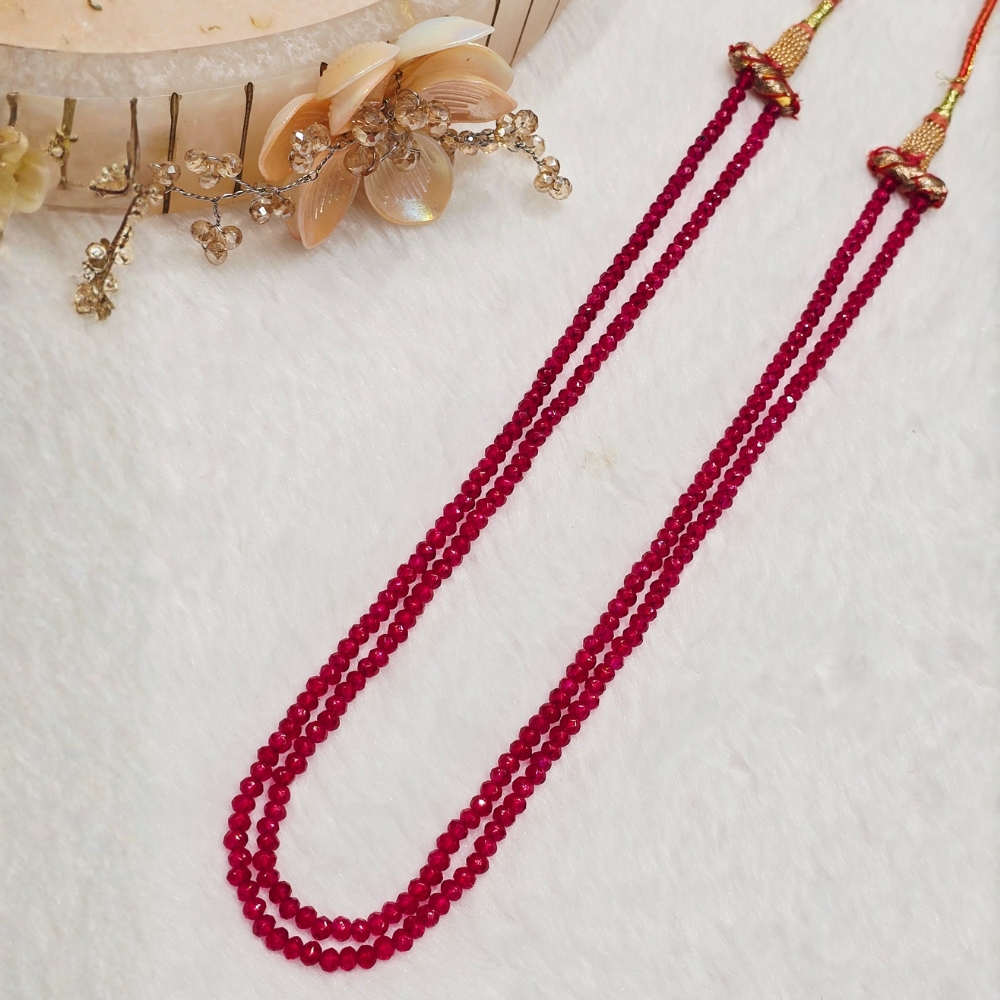 2-8-1.jpg Red Beaded Necklace - Image 1