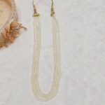 White Beaded Necklace - Image 2