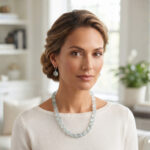 Blue Topaz Stone Necklace - Image 2