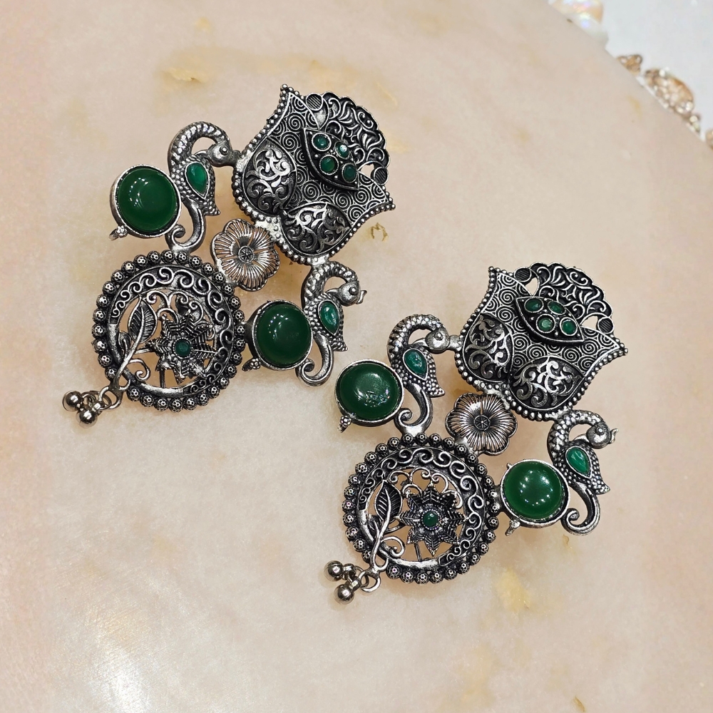 3-114.jpg Oxidized Earrings - Image 1