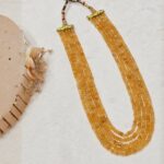 Yellow Beaded Necklace - Image 3