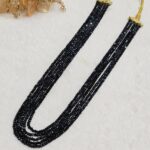 Black Beaded Necklace - Image 2