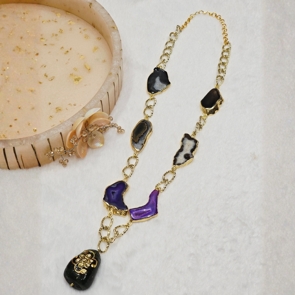 3-45.jpg Stone Necklace - Image 1