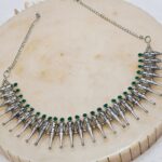 Green Oxidized Necklace - Image 3