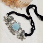 Blue Oxidized Necklace - Image 2