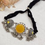 Yellow Oxidized Necklace - Image 2
