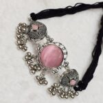 Pink Oxidized Necklace - Image 3