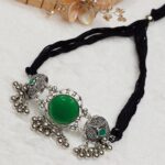 Green Oxidized Necklace - Image 2